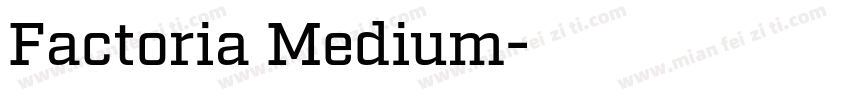 Factoria Medium字体转换